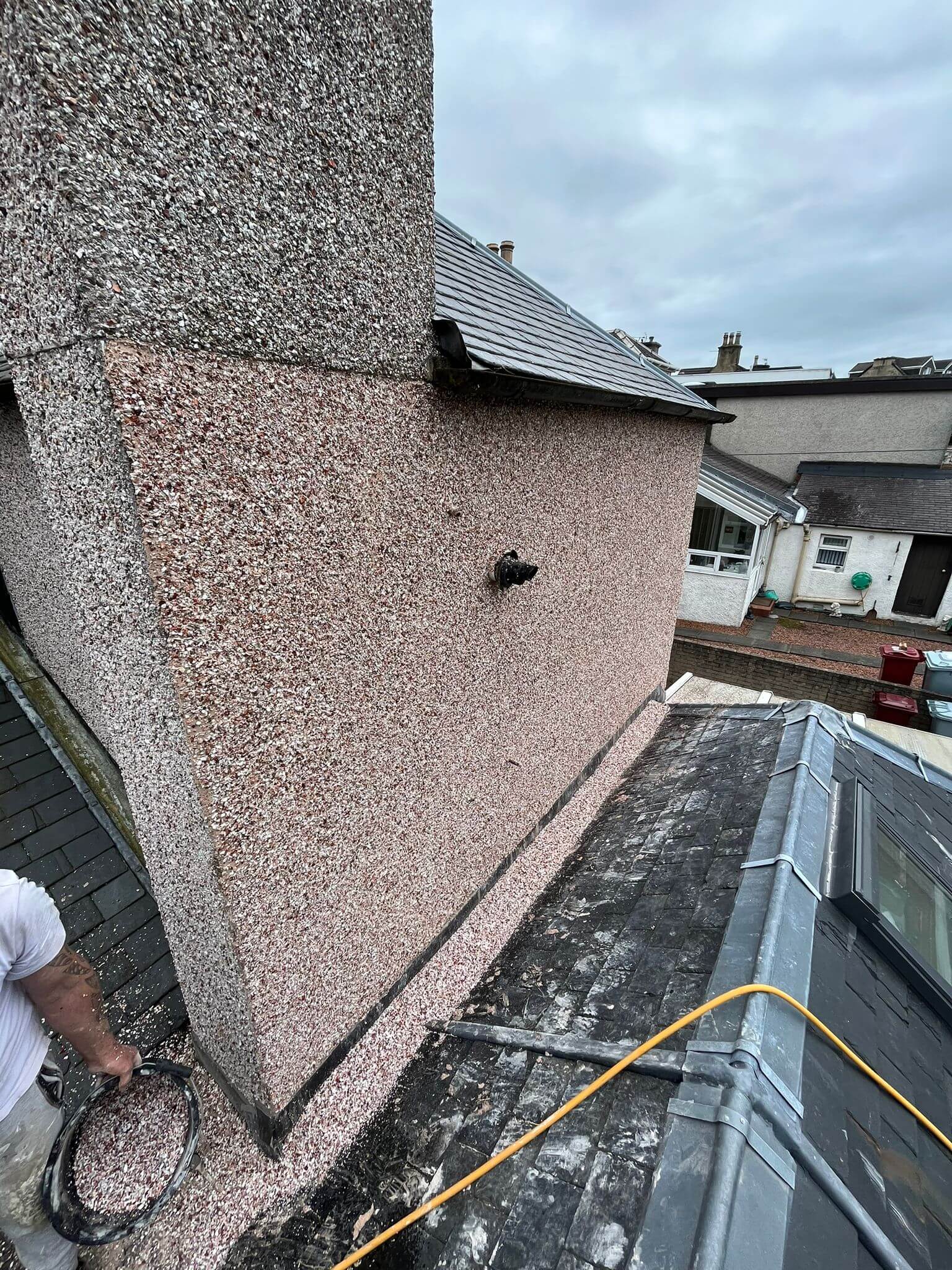 Exterior wall roughcasting Glasgow & Lanarkshire
